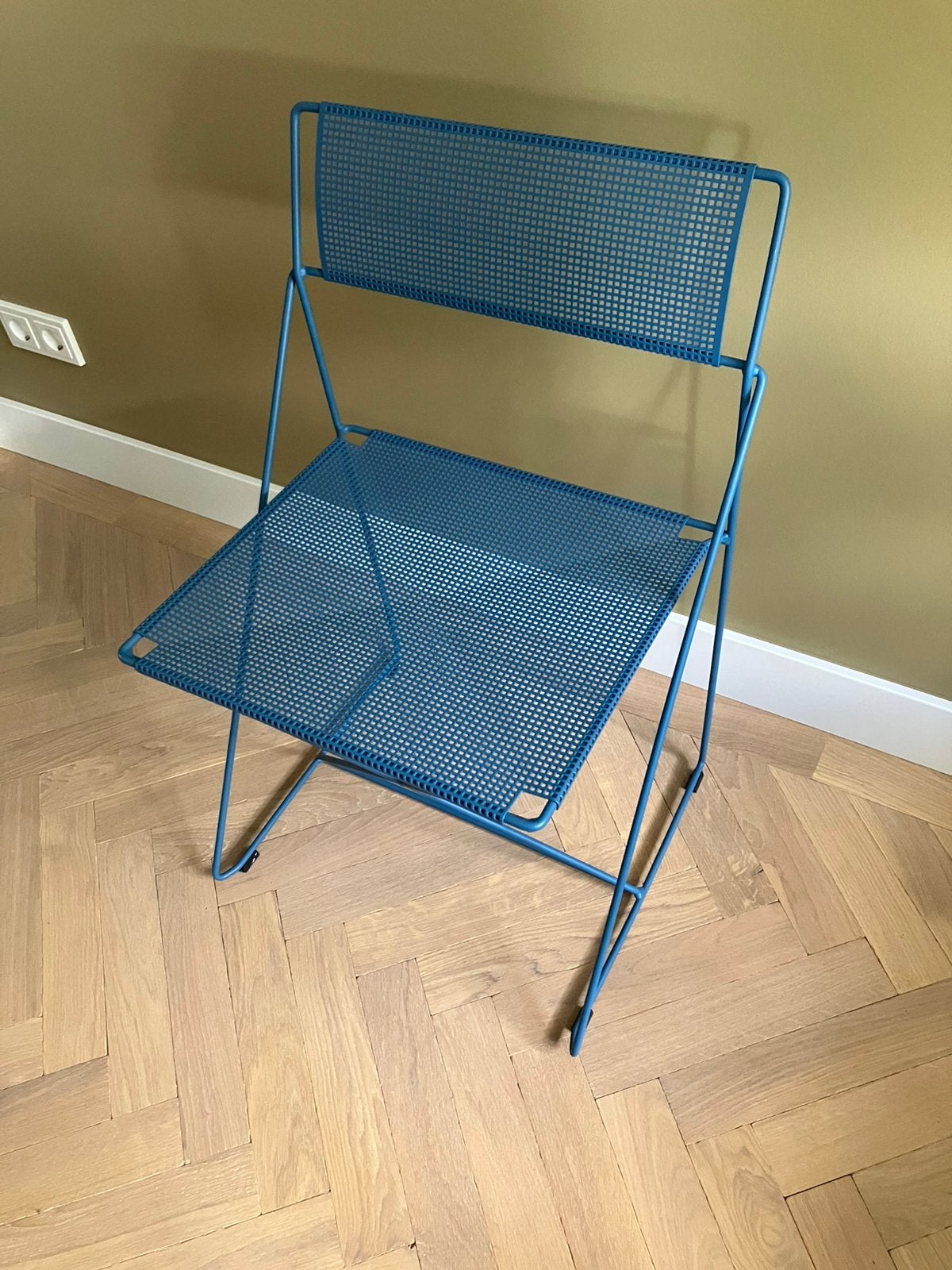 Hay x-line ijzeren stoel blauw, Ophalen, Nieuw, Blauw, Eén