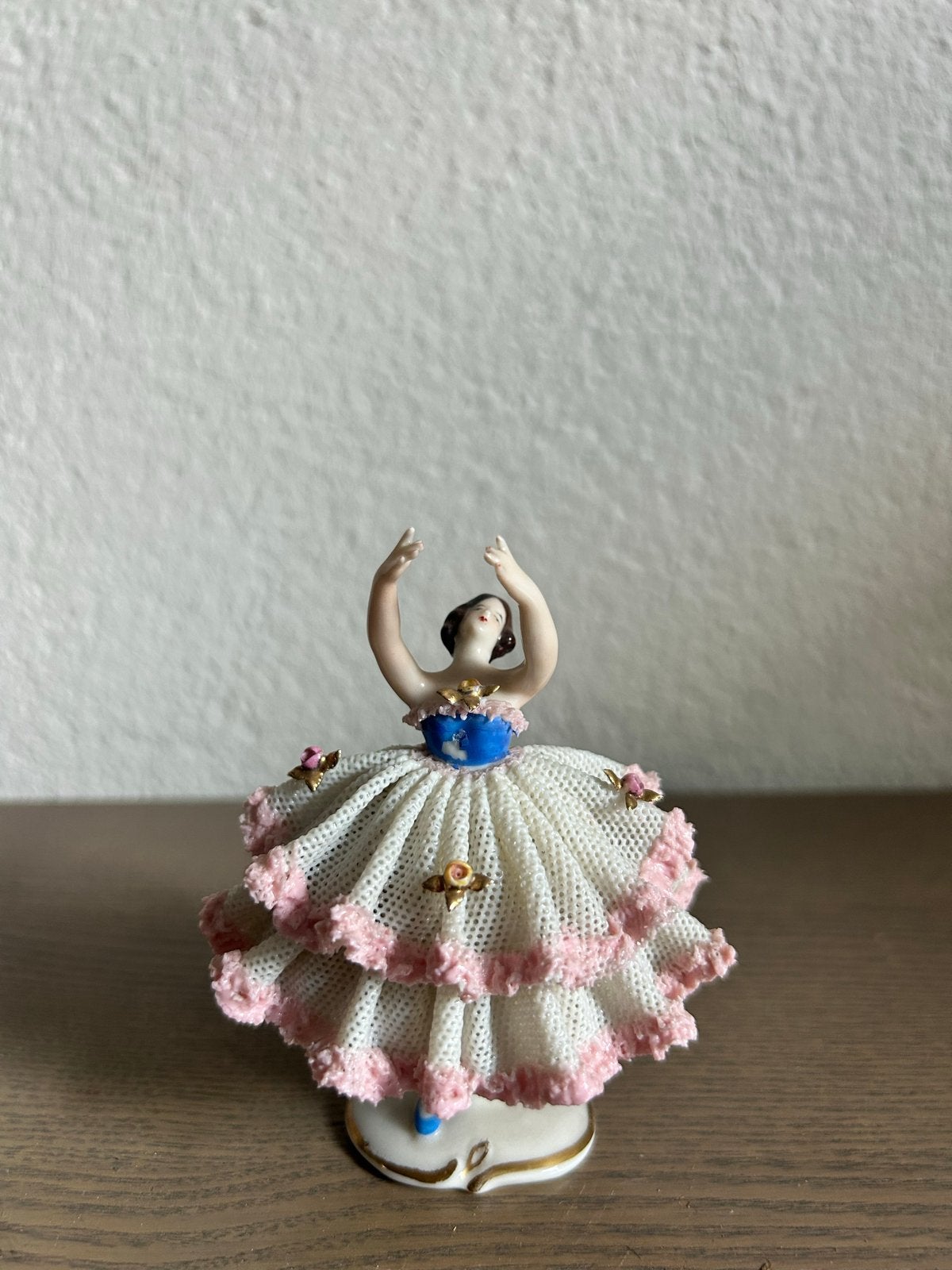 Vintage Porseleinen Ballerina Beeldje - Dresden, Ophalen