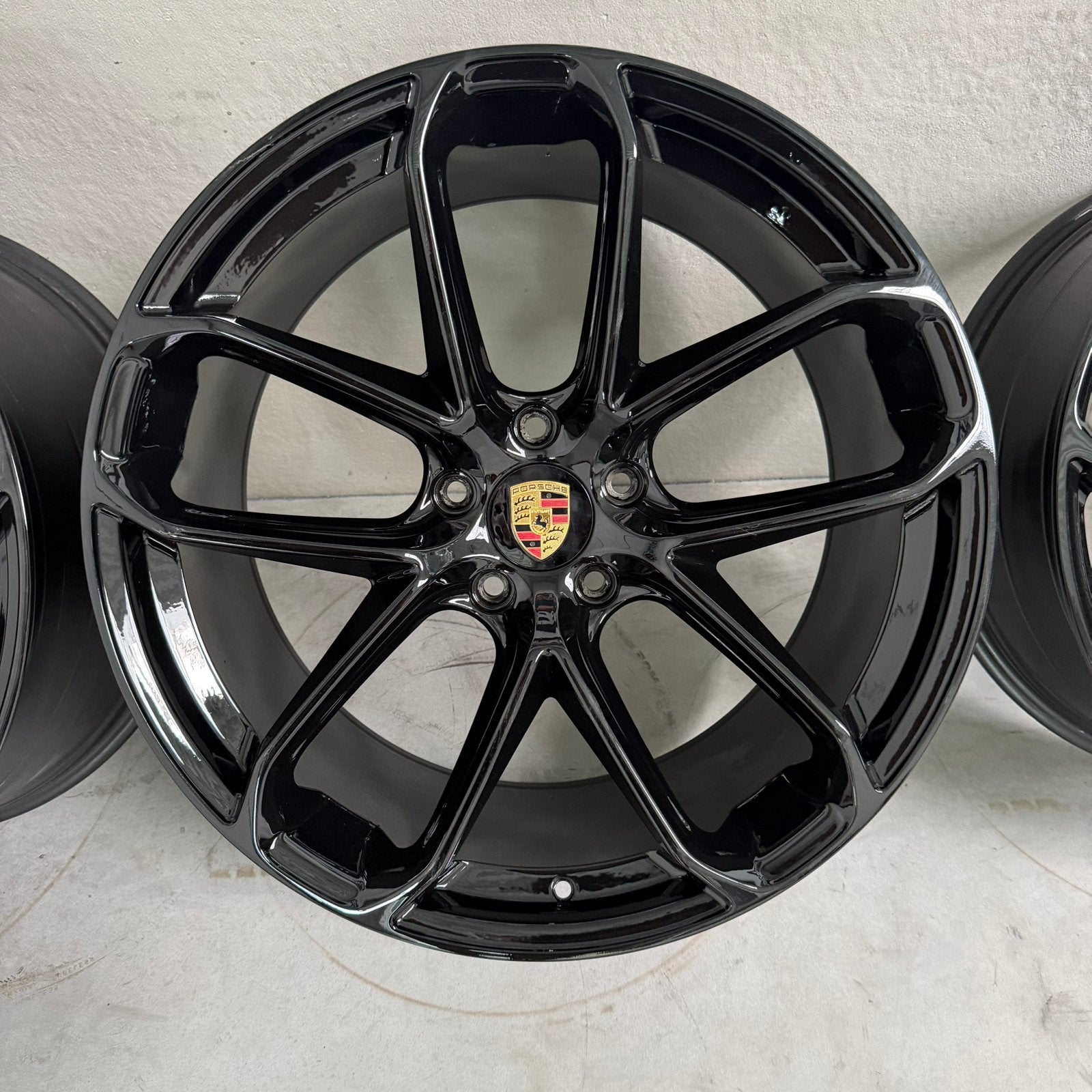 22 inch Porsche Cayenne Breedset Velgen 5x130, Oer, Gebruikt, Velg(en), Overige maten