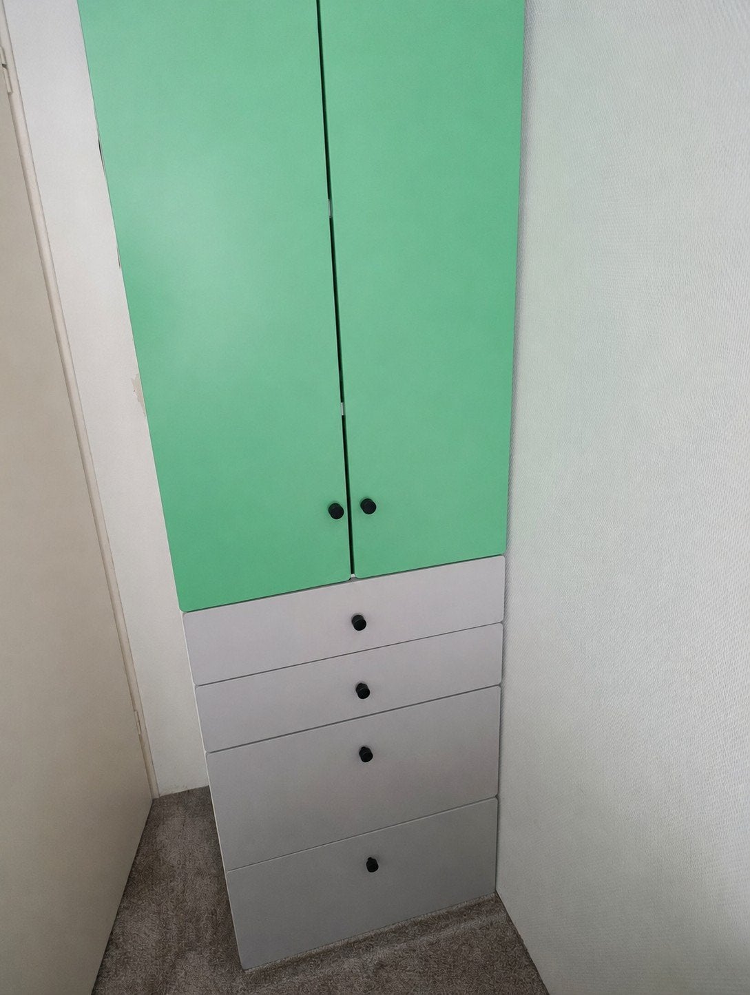 Kledingkast Ikea Smastad Platsa, Ophalen, Met lade(s), 50 tot 100 cm, Zo goed als nieuw