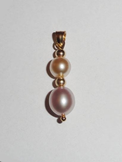 Hanger Parels Roze Verguld, Overige materialen, Overige voorstellingen, Verzenden, Nieuw