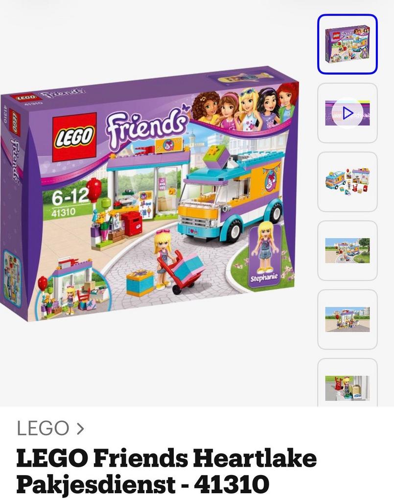 LEGO Friends Heartlake Pakjesdienst - 41310, Kinderen en Baby's, Speelgoed | Duplo en Lego, Inclusief minifiguren, Gebruikt, Lego