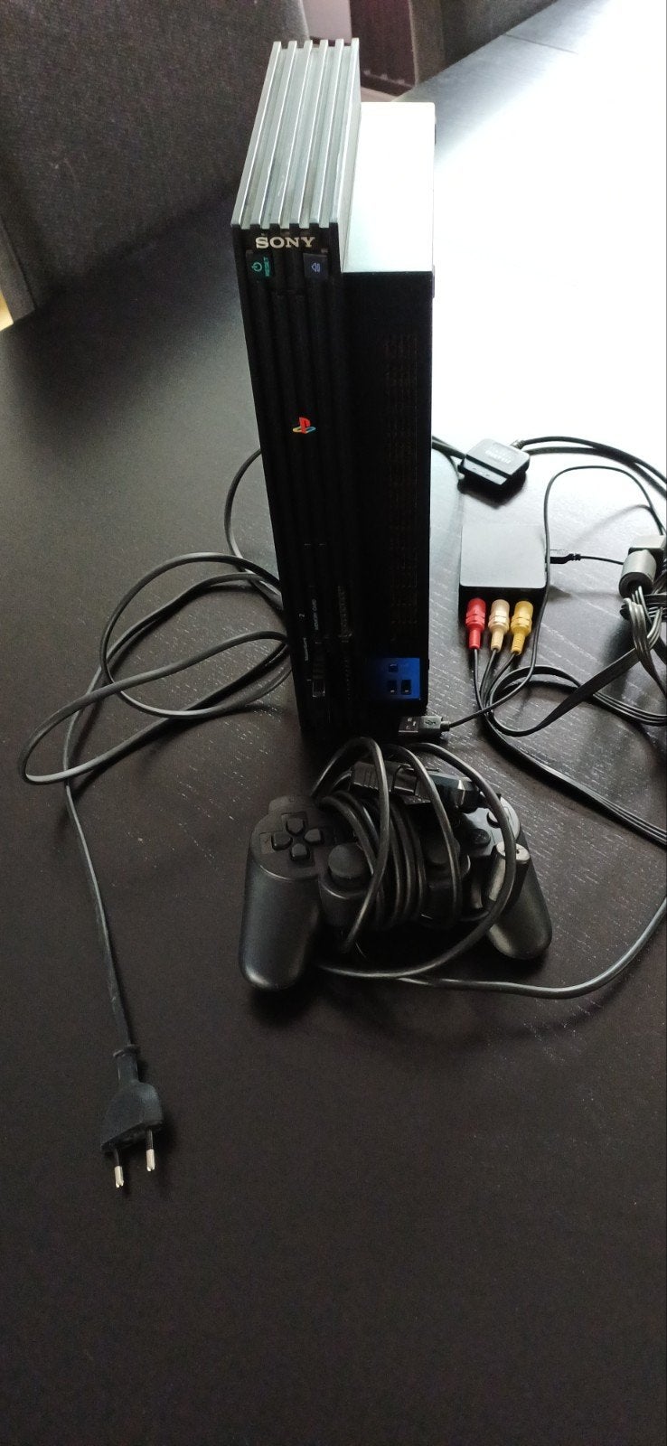 PlayStation 2 met 12 spellen, Spelcomputers en Games, Spelcomputers | Sony PlayStation 2, Ophalen, Gebruikt, Zwart, Met games