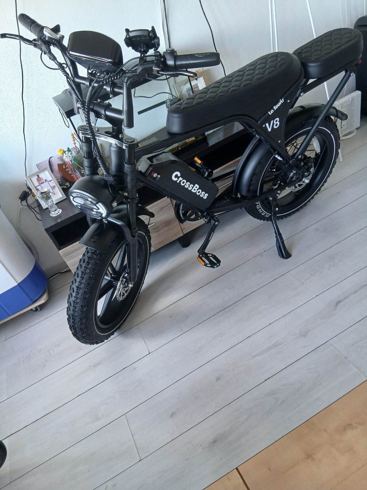 CrossBoss V8 Black Special Edition E-bike - Zo goed als nieu, Fietsen en Brommers, Zo goed als nieuw, Minder dan 47 cm, 50 km per accu of meer