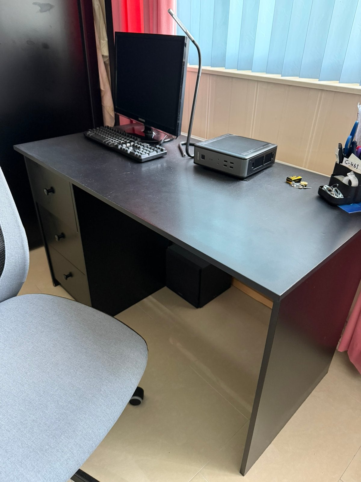 Bureau, Ophalen, Gebruikt, Zwart