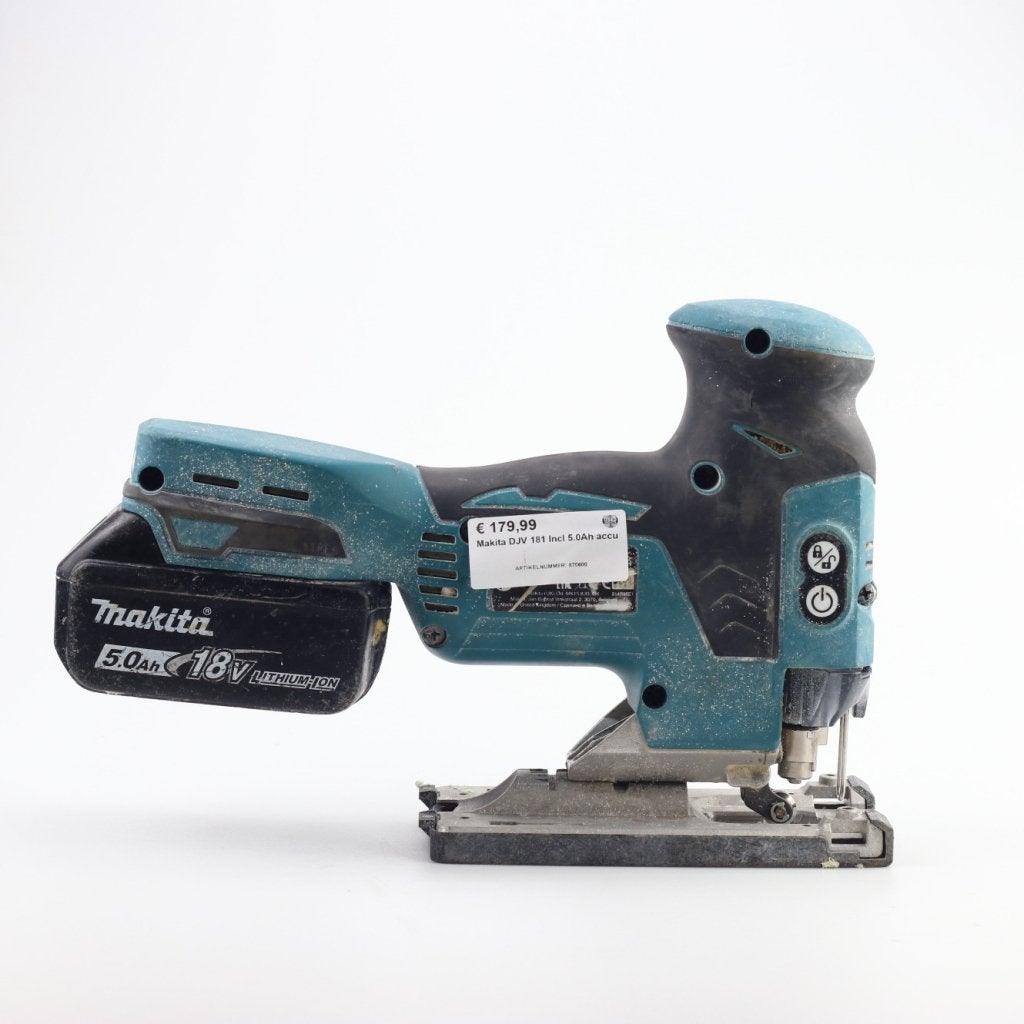 Makita DJV 181 Incl 5.0Ah accu, Makita, Zo goed als nieuw, Support@makita.com, Makita Corporation, 3-11-8, Sumiyoshi-cho, 
Anjo, Aichi 446-8502
Japan