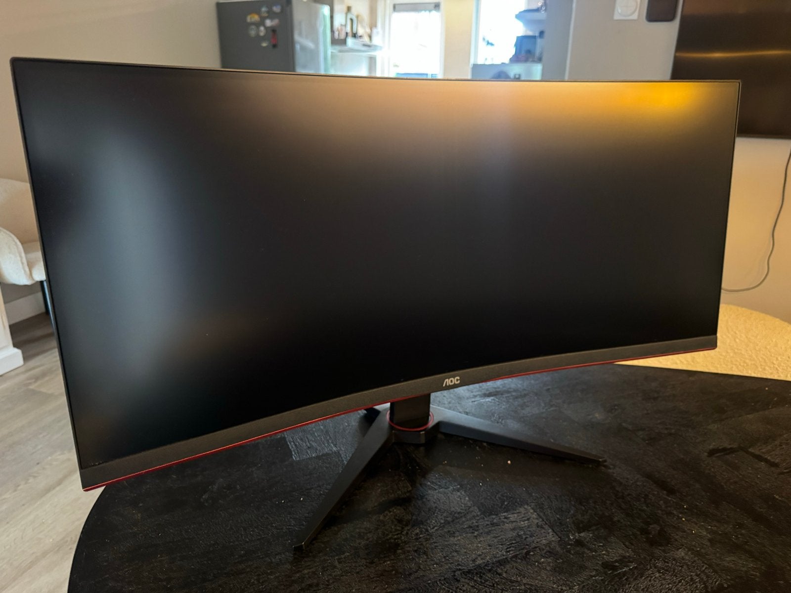 AOC CU34G2XE/BK 34 inch Curved Gaming Monitor, Gebruikt, 101 t/m 150 Hz, Curved, VA
