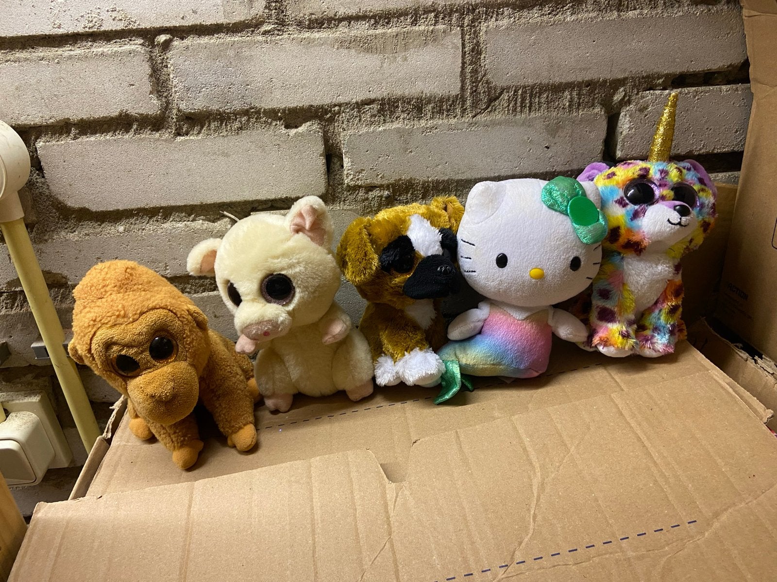 Ty beany bo Leuke knuffels:, aap, varken en hond, Kinderen en Baby's, Overige merken, Overige karakters, Ophalen of Verzenden