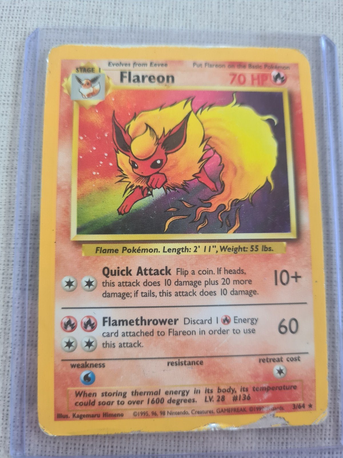 Flareon 3/64 Jungle Set, Ophalen of Verzenden, Gebruikt, Losse kaart