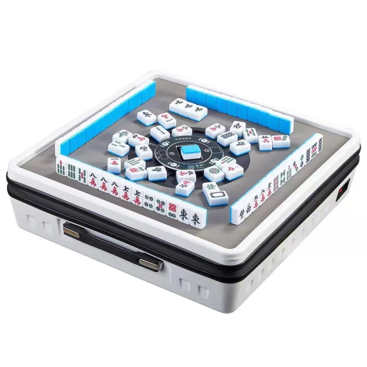 Draagbare Mahjong Tafel - Automatisch & Lichtgewicht, Drie of vier spelers, Ophalen of Verzenden, Nieuw