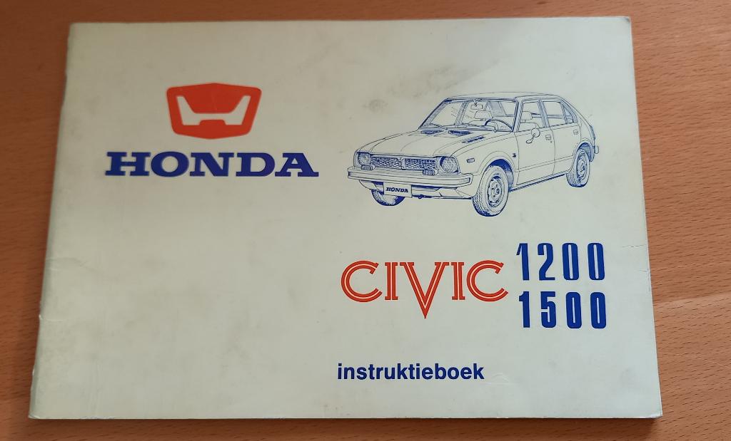 instruktieboekje Honda Civic 1200/1500  1976, Ophalen of Verzenden
