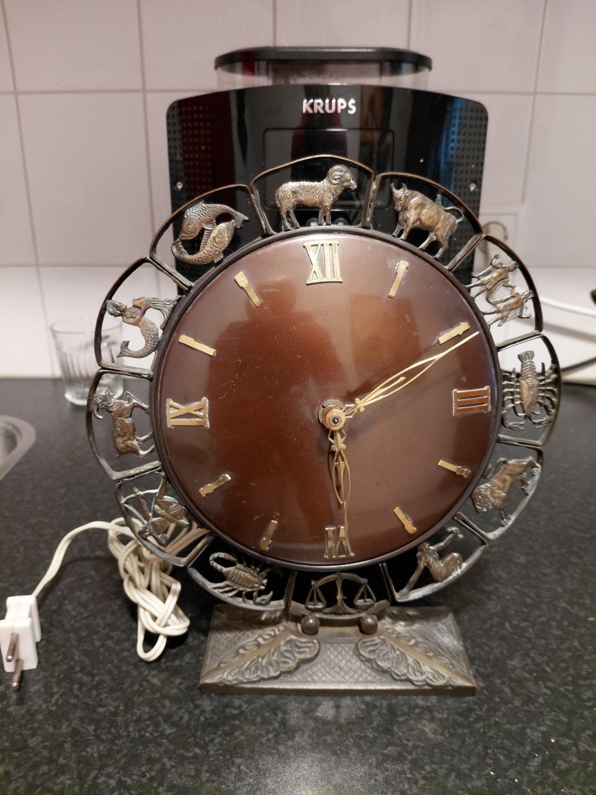 zodiak klok, Ophalen of Verzenden, Gebruikt, Wandklok