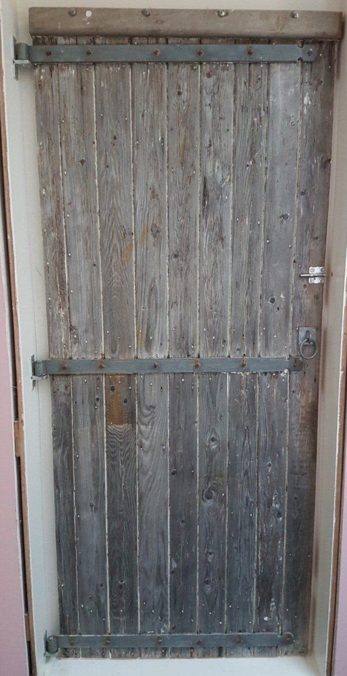 Originele oude staldeur met beslagset MOET WEG!, Ophalen, Gebruikt, 80 tot 100 cm, Overige typen