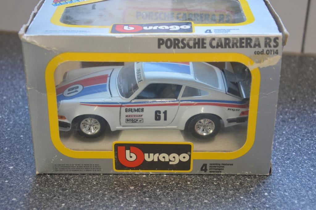 Porsche Carrera RS, Ophalen of Verzenden, Nieuw, Auto, Bburago