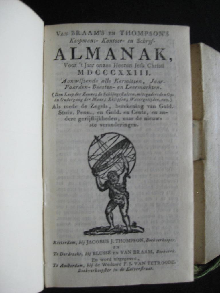 Braam's en Thompson's Almanak 1823, Ophalen of Verzenden
