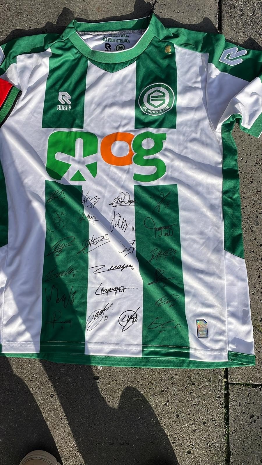 FC Groningen Thuisshirt 2022/2023 - Gesigneerd, Ophalen of Verzenden, Zo goed als nieuw, Shirt