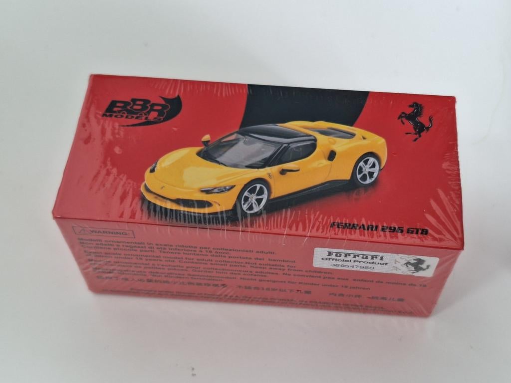 BBR Models Ferrari 296 GTB Giallo Modena Schaal 1/64, Ophalen of Verzenden