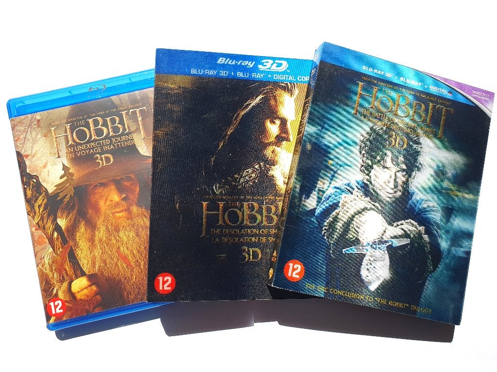 The Hobbit Trilogy 3D + 2D (12 disc), Cd's en Dvd's, Ophalen of Verzenden, Zo goed als nieuw, 3D Blu-ray, Science Fiction en Fantasy