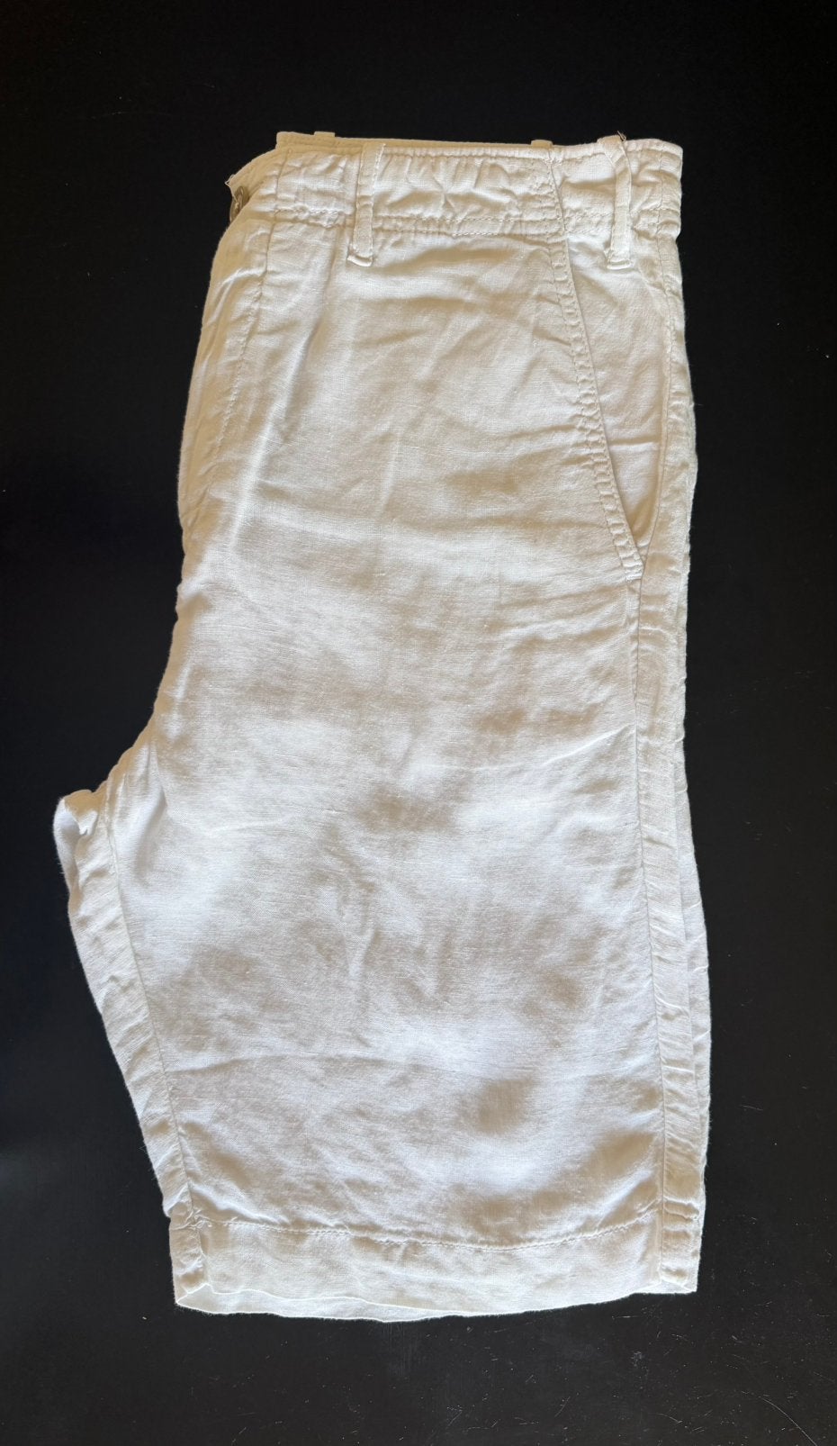 Fedeli chino short ⭕️ wit linnen 46 S, Kleding | Heren, Ophalen of Verzenden, Zo goed als nieuw, Maat 46 (S) of kleiner, Wit