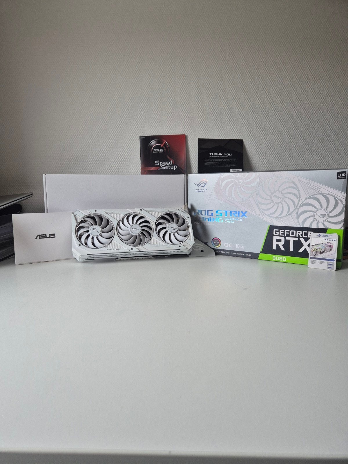 ASUS ROG Strix RTX 3080 White Edition 10GB Limited Editie, Computers en Software, Videokaarten, Gebruikt, GDDR6, PCI-Express 4