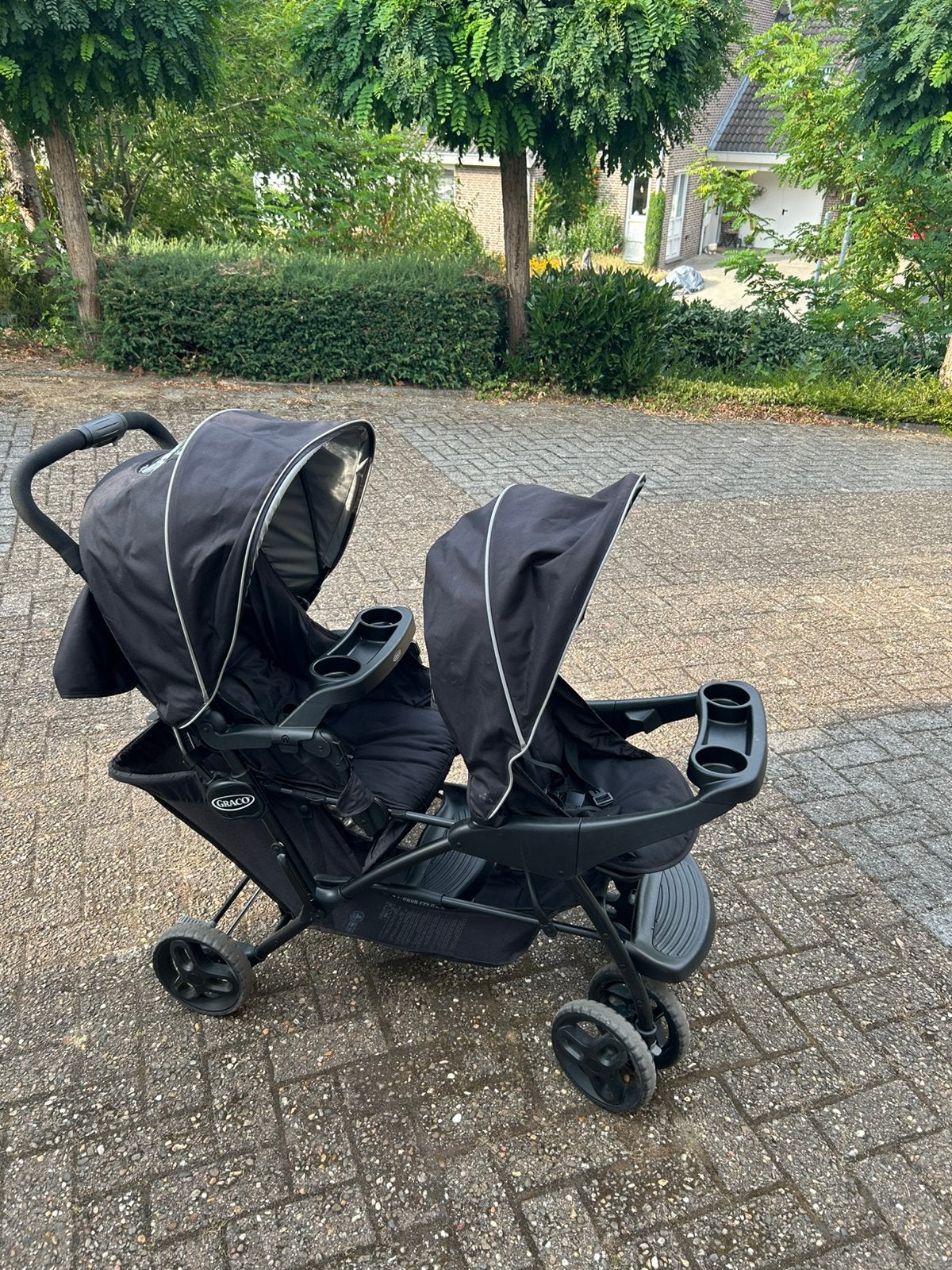 Duo kinder wagen inklapbaar, Ophalen of Verzenden, Zo goed als nieuw, Kinderwagen of Buggy