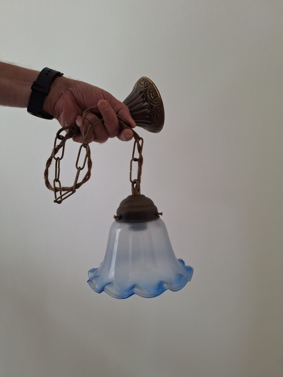 Brocante hanglampje, Antiek en Kunst, Ophalen