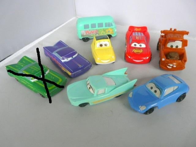 McDonalds  # serie Cars  7 stuks, Ophalen of Verzenden, Overige figuren, Zo goed als nieuw, Beeldje of Figuurtje