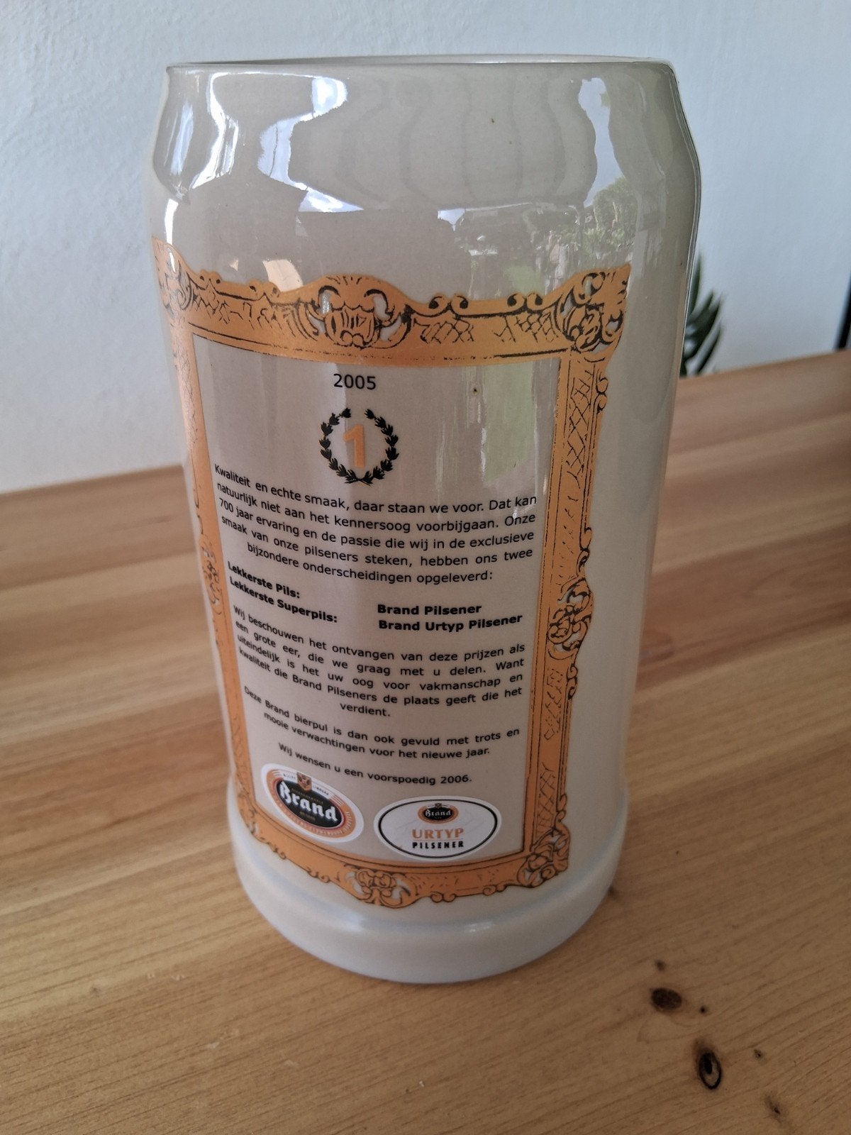 Brand Bierpul 2005 - Uniek verzamelobject, Ophalen, Vintage, Beige, Zo goed als nieuw