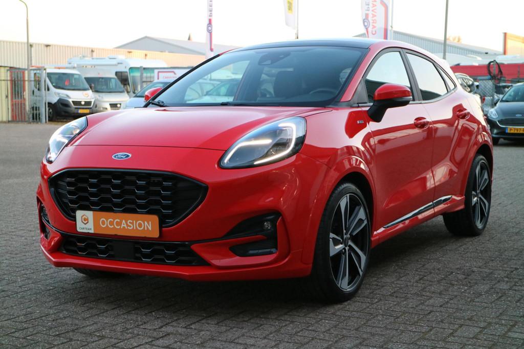 Ford Puma 1.0 EcoBoost mHEV 92kW ST-Line X | Panorama | Mooi, 125 pk, Automatische klimaatregeling, Leder en Stof, 23 km/l