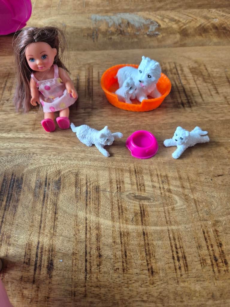Evi Love poppen set met puppy's, Ophalen, Gebruikt, Meisje