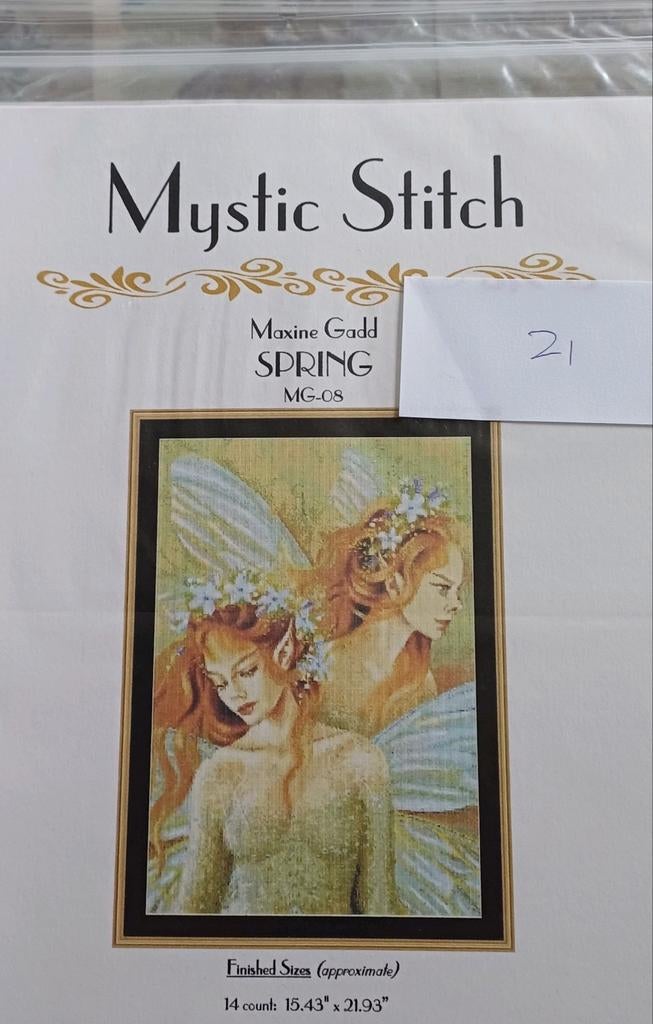 Nieuw borduurpatroon Mystic Stitch Spring MG-08, Ophalen of Verzenden, Nieuw, Handborduren, Patroon