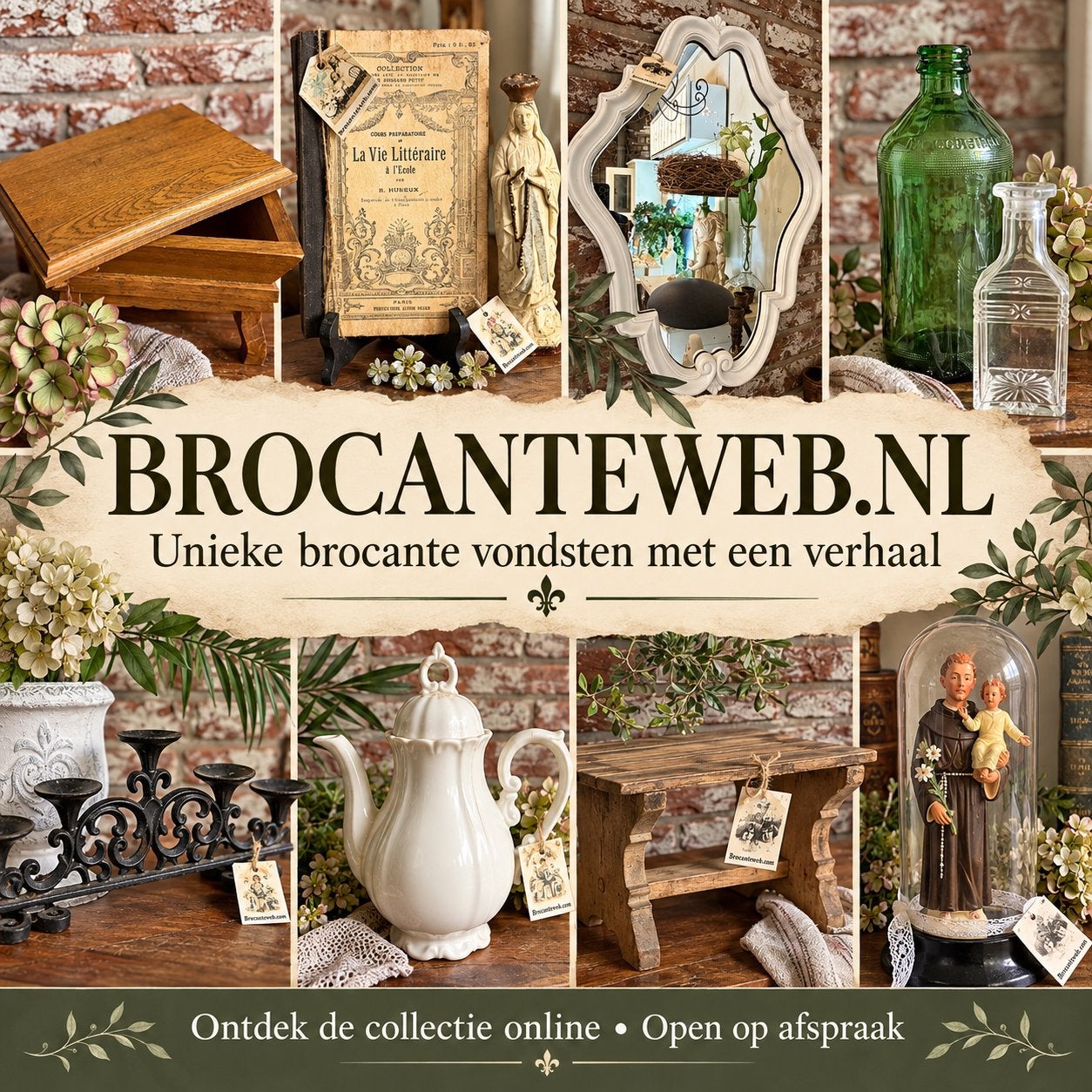 ️❤️Liefde voor brocante vintage en landelijk?️ Brocanteweb, Ophalen of Verzenden