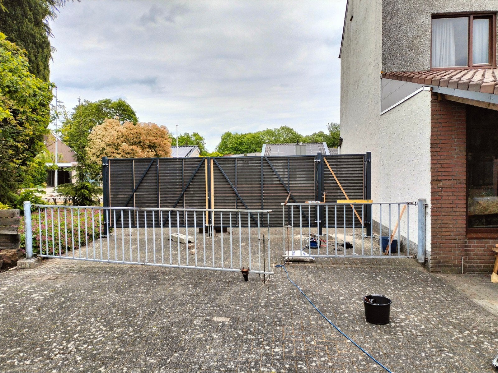 togangspoort, hek, Tuin en Terras, Ophalen, Gebruikt, IJzer, Met poort