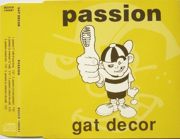 Gat Decor – Passion CD Maxisingle 1992 💿, Verzenden, Zo goed als nieuw, Dance en House