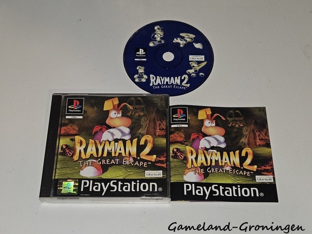 Rayman 2 The Great Escape (PS1), Spelcomputers en Games, Games | Sony PlayStation 1, Gebruikt, -, -, 1 speler