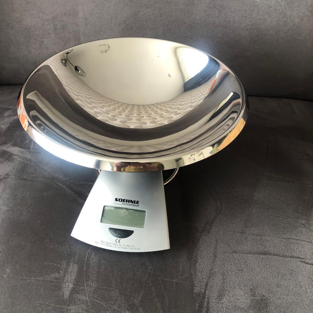 Soehnle Digitale Keukenweegschaal met RVS Kom, Minder dan 10 kg, Keukenweegschaal, 1 tot 500 gram, Ophalen of Verzenden