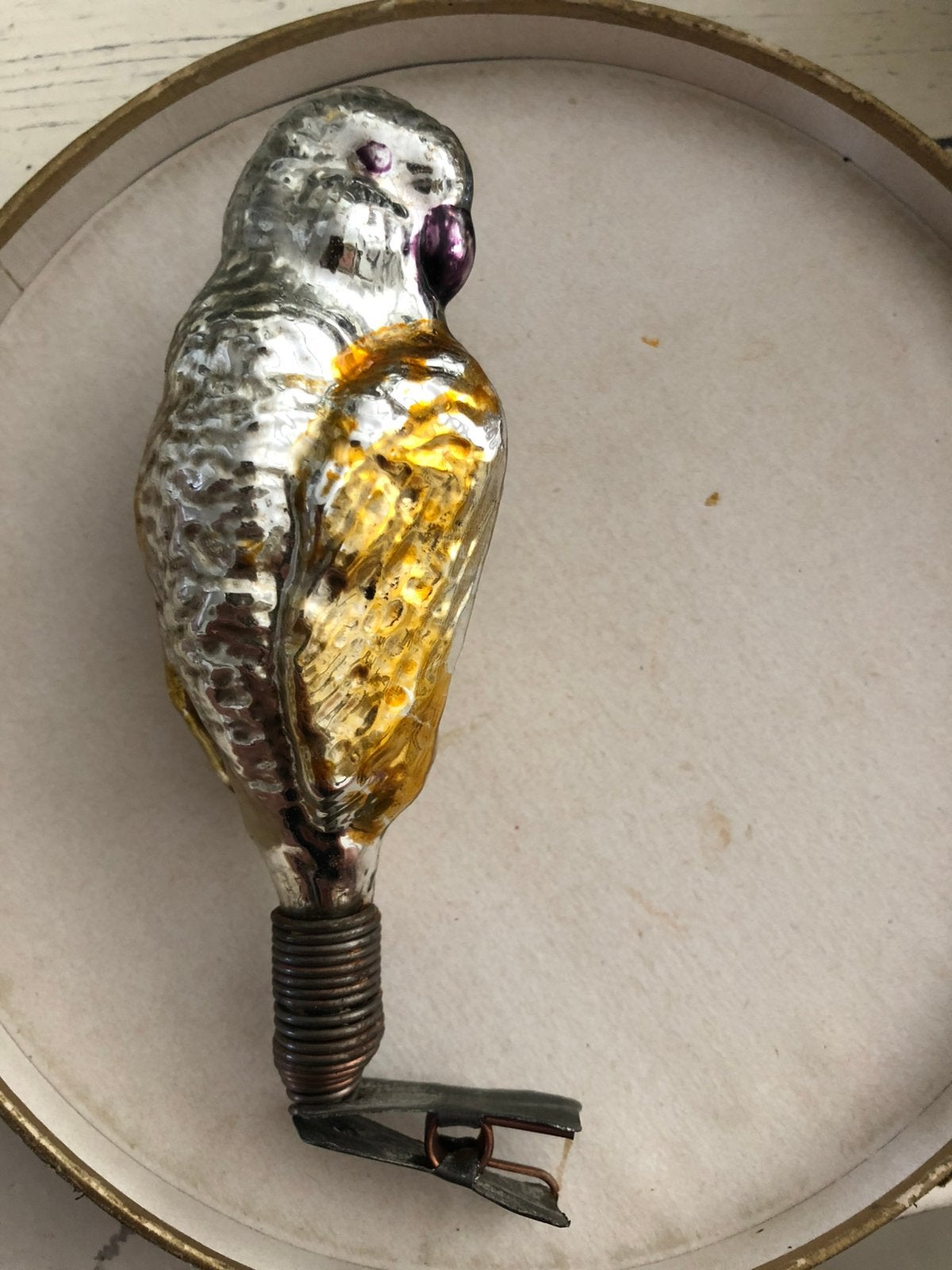 Oude Ajeko papegaai (parkiet) vogel, Ophalen of Verzenden, Gebruikt