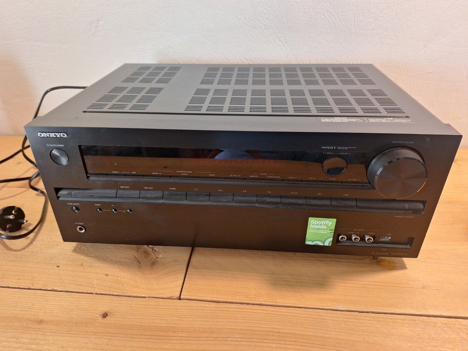 Onkyo TX-NR414 AV Receiver - 5.1-kanaals Home Cinema, Ophalen, Gebruikt, 120 watt of meer, Onkyo