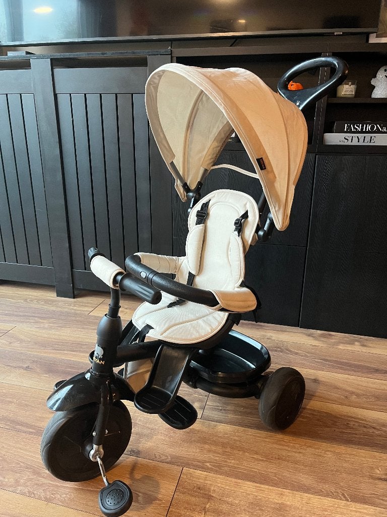 Deryan babyfiets, Ophalen, Zo goed als nieuw, Terugtraprem, Duwstang