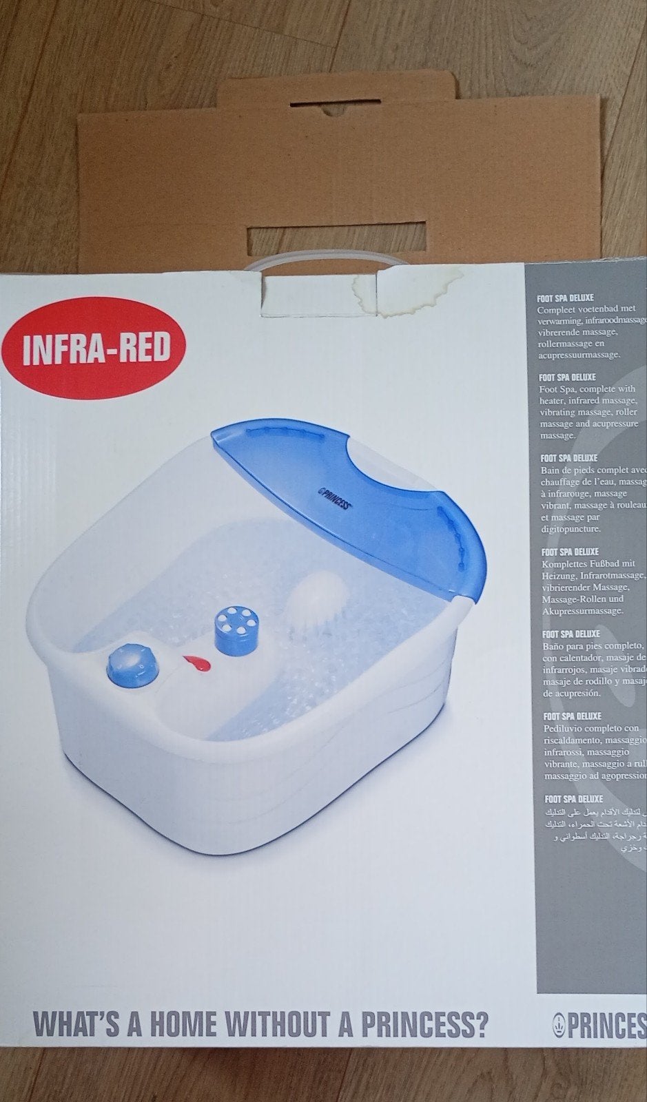 Princess Voet Spa Deluxe Wit en Blauw, Ophalen, Gebruikt, Hand- en Voetverzorging