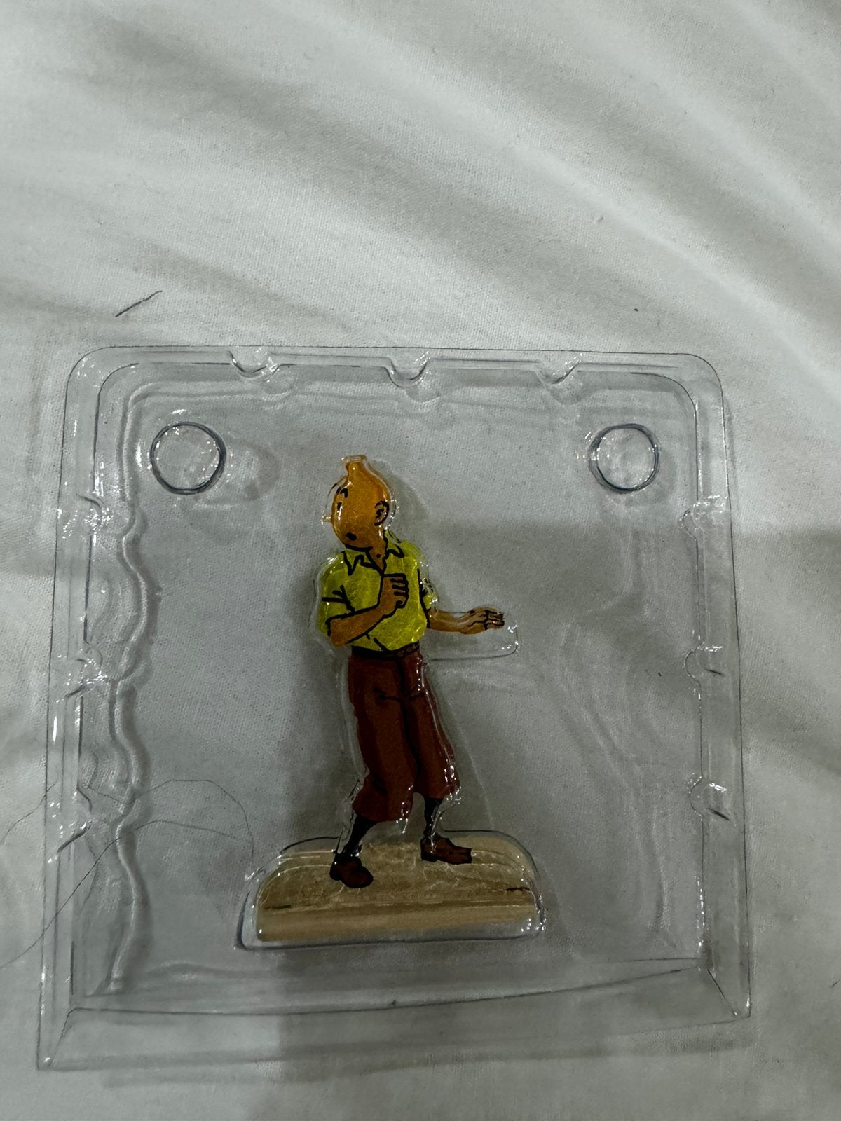 Kuifje figuurtje. Tin. Nieuw in blister, Ophalen of Verzenden, Kuifje, Zo goed als nieuw, Beeldje of Figuurtje