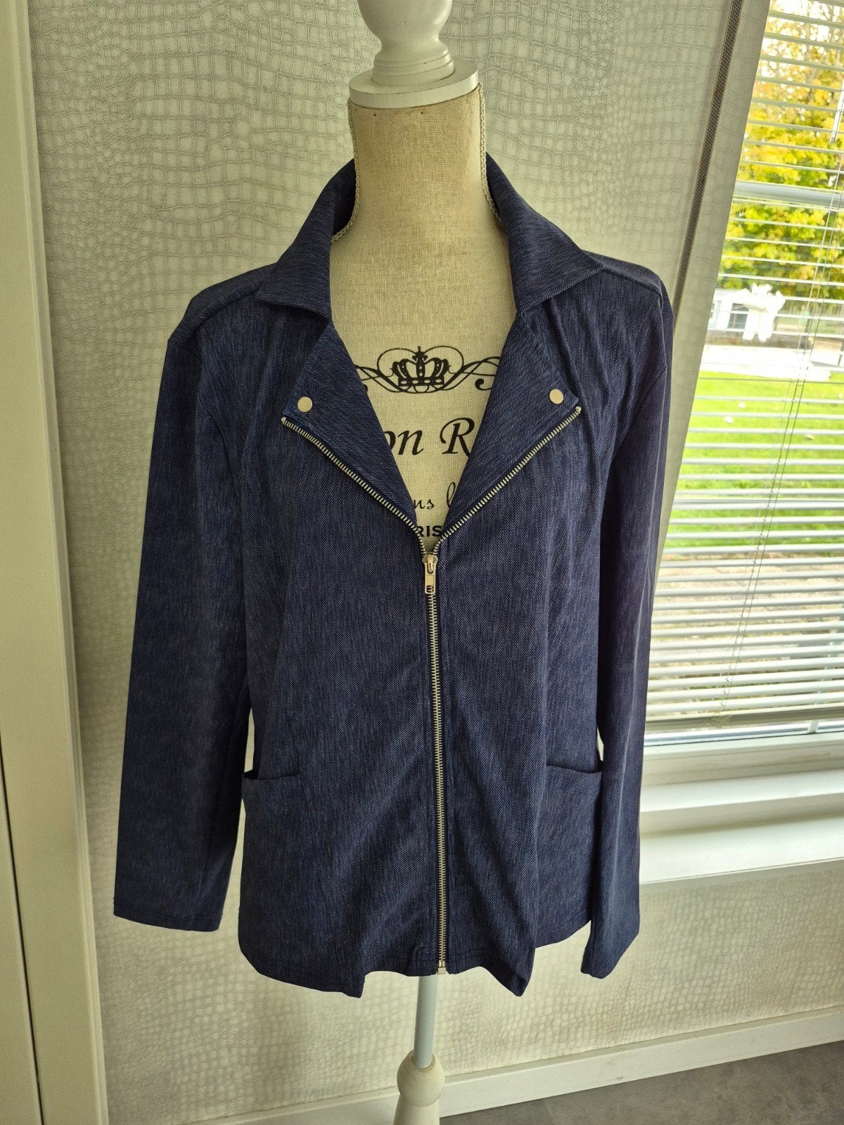 Sportief Maicazz jasje XXXL in travelstof, Blauw, Maat 46/48 (XL) of groter, Ophalen of Verzenden, Jasje