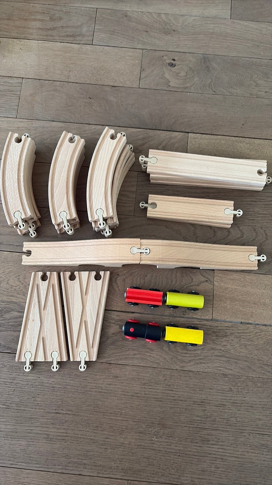 Houten ikea treinset, Kinderen en Baby's, Speelgoed | Houten speelgoed, Ophalen of Verzenden, Zo goed als nieuw