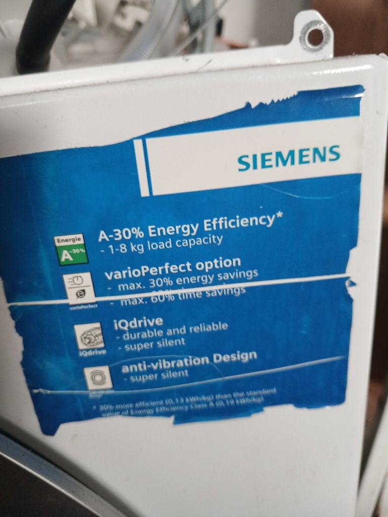 Siemens Wasmachhine onderdelen, Ophalen, Zo goed als nieuw