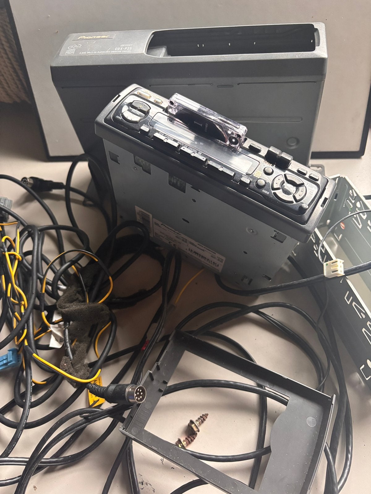 Pioneer auto radio cassette dek en CD wisselaar, Ophalen, Gebruikt