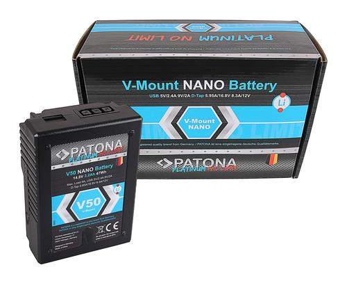 V-Mount Battery Platinum NANO V50 with 47Wh RED ARRI, Audio, Tv en Foto, Fotografie | Accu's en Batterijen, Nieuw, Verzenden