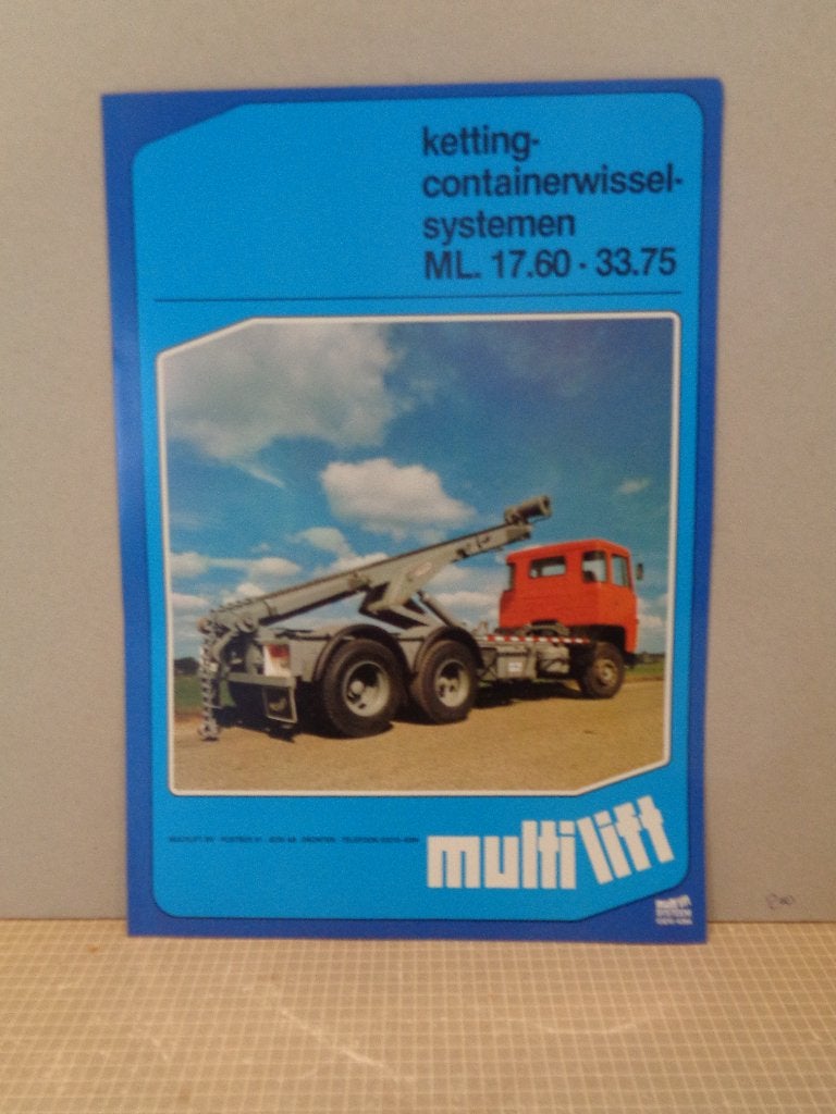 multilift brochure, Ophalen of Verzenden, Zo goed als nieuw, Overige onderwerpen