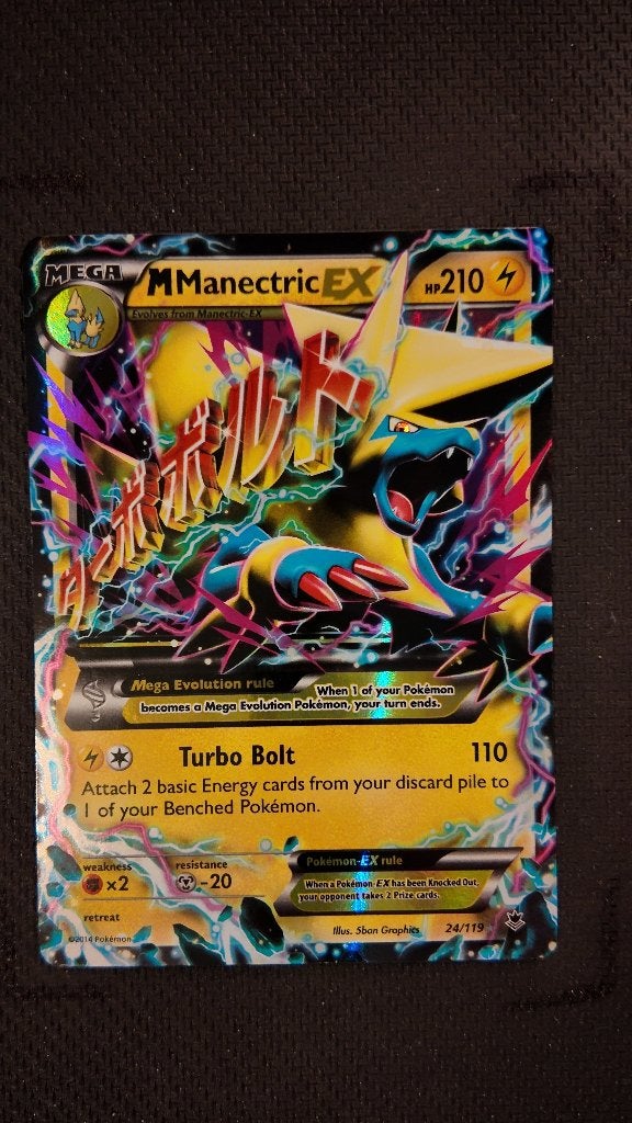 M Manectric-EX 1 24 Phantom Forces | Pokemon kaart, Ophalen, Zo goed als nieuw, Losse kaart, Foil