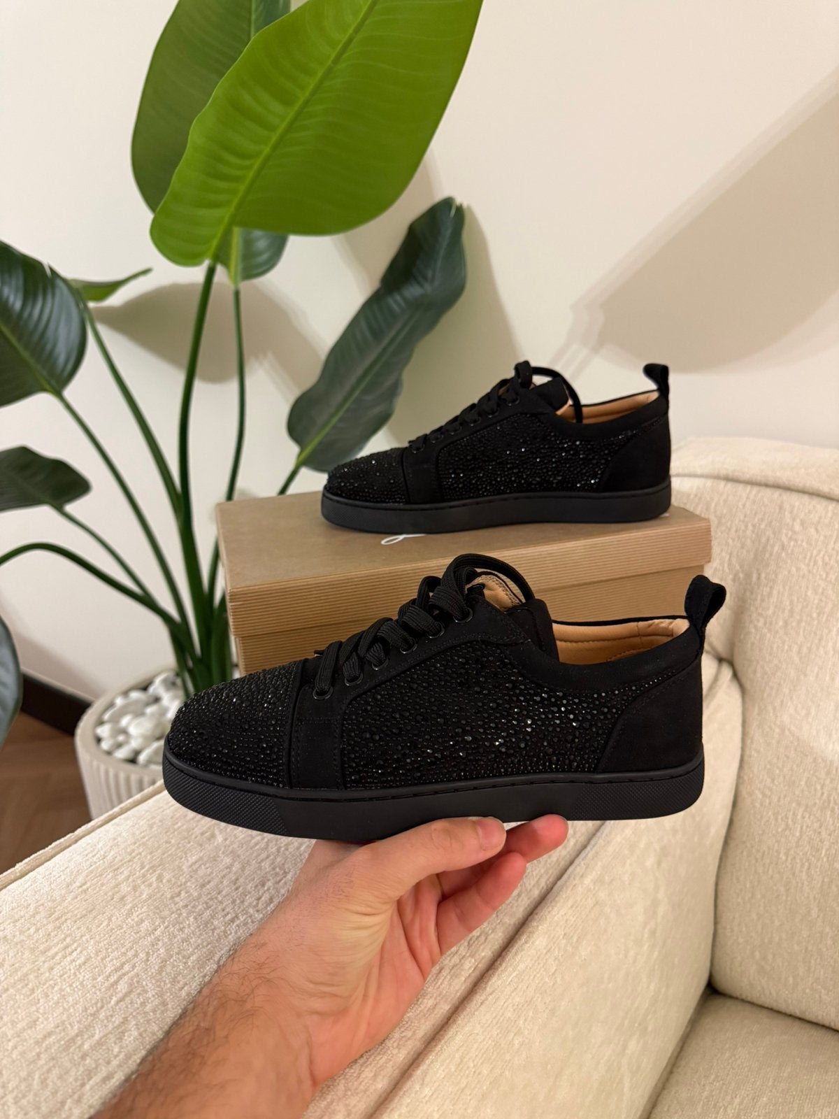 Christian Louboutin Glitter | Maat 36 & 37 | Nieuw in doos, Ophalen of Verzenden, Nieuw, Zwart