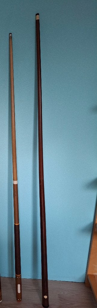 Biljart keu's en topeind plus toebehoren, Ophalen, Gebruikt, Keu of Ballen
